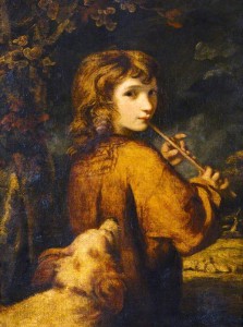 Joshua Reynolds, Piping Shepherd Boy, c. 1788, Oil on canvas,  (National Trust, Antony House, Cornwall  ©National Trust Images/John Hammond) 