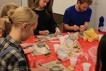 Students enjoying the class