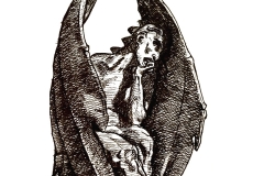 Satan drawing by Freddie Davies